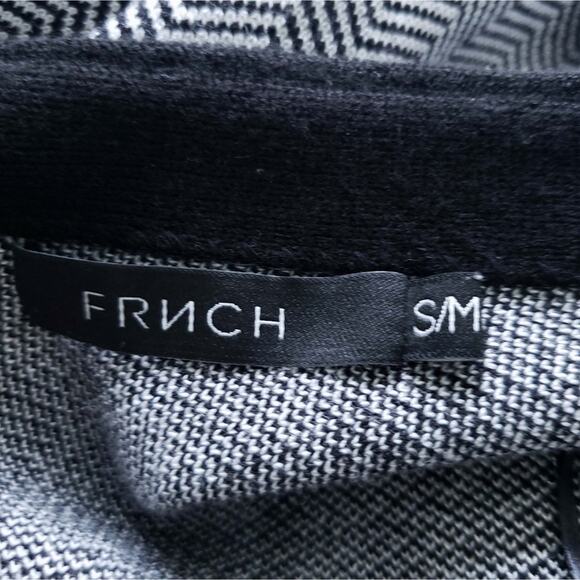 FRNCH Herringbone Swing Top Career Casual Shirt - Picture 4 of 8